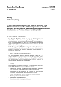 Deutscher Bundestag Antrag