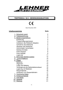 Treppenkuli - Bedienungsanleitung