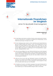 Internationale Finanzkrisen im Vergleich