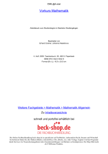 Vorkurs Mathematik - ReadingSample - Beck-Shop