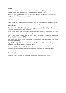 Sociology and political sciences at the Universities of Marburg