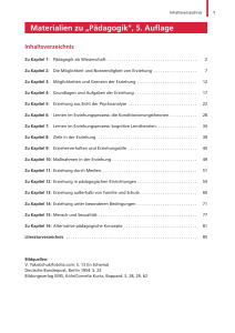 Materialien zu „Pädagogik“, 5. Auflage