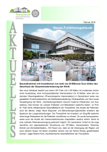 Neues Funktionsgebäude - Thoraxklinik Heidelberg