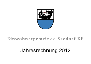 Jahresrechnung 2012