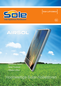 DE Solar-Luft-Kollektor • Kostenlos Heizen • Solar Trocknen