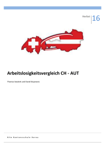 Arbeitslosigkeitsvergleich CH