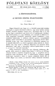 Földtani Közlöny 46. köt. 4-6. füz. (1916.) - REAL-J