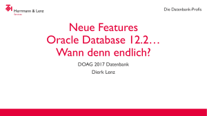 Neue Features Oracle Database 12.2…