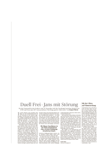 Duell Frei – Jans mit Störung - Peter Jans, Stadtrat St.Gallen