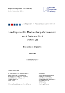 Landtagswahl in Mecklenburg-Vorpommern - Konrad