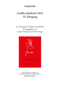 Grabbe-Jahrbuch 2014 33. Jahrgang