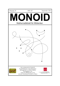Jahrgang 31 Heft 107 September 2011 - Monoid