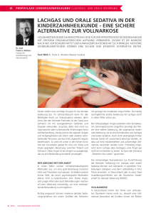 lachgas und orale sedativa in der kinderzahnheilkunde