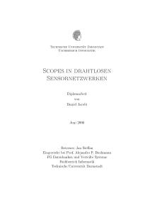 Scopes in drahtlosen Sensornetzwerken
