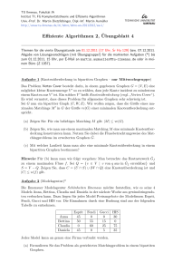Effiziente Algorithmen 2, ¨Ubungsblatt 4