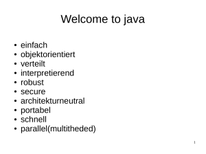 Welcome to java