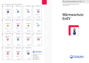 Wärmeschutz EnEV - WinTech Fenster