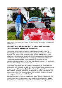 Motorsport-Idol Walter Röhrl beim Jahrestreffen in Bamberg