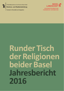 Jahresbericht 2016 – Runder Tisch der - Kanton Basel