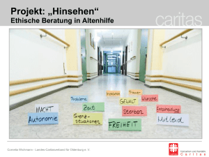Projekt: „Hinsehen“ - Altenpflege Online