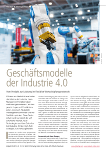 Geschäftsmodelle der Industrie 4.0