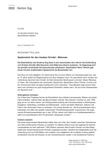 Spatenstich f&uuml;r den Ausbau Grindel - Bibersee