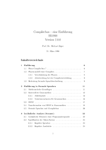 Compilerbau { eine Einf uhrung SS1998 Version 2.0.0