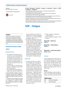 SOP – Fatigue - CCC-Netzwerk der Deutschen Krebshilfe