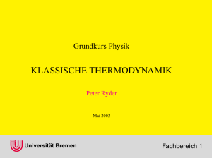 klassische thermodynamik