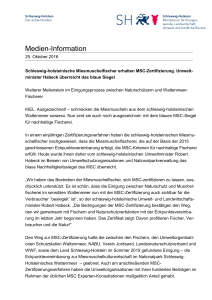 Medien-Information - Schutzstation Wattenmeer