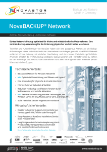 NovaBACKUP® Network