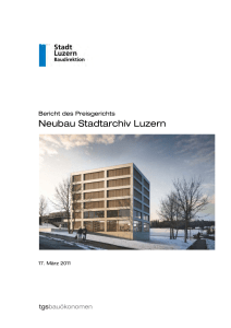 Neubau Stadtarchiv Luzern