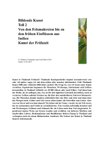Kunst in Thailands Fr&uuml;hzeit? Thailands Kunstgeschichte