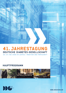 DDG Hauptprogramm 2006 - Deutsche Diabetes Gesellschaft
