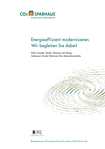 Energieeffizient modernisieren. Wir begleiten Sie - CO2