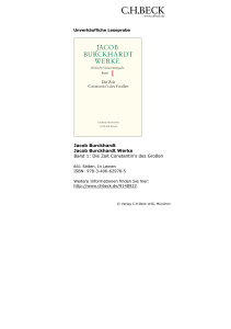 Jacob Burckhardt Werke