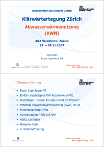 Klärwärtertagung Zürich - AWEL Amt für Abfall, Wasser, Energie und