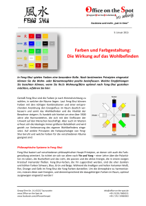 Farben und Farbgestaltung - Office on the Spot Iris Weinig