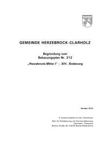 „Herzebrock-Mitte I“ – XIV. Änderung