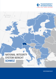 National Integrity System (NIS) Bericht