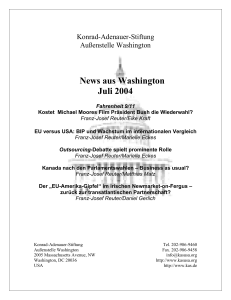 News aus Washington Juli 2004 - Konrad-Adenauer