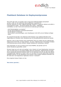 Flashback Database im Deploymentprozess