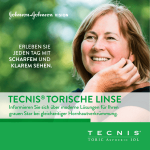 TecnIs® TOrIsche lInse - Patienteninfo