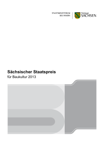 Sächsischer Staatspreis - Bauen und Wohnen