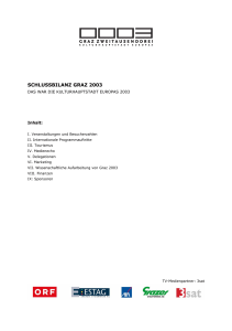 SCHLUSSBILANZ GRAZ 2003