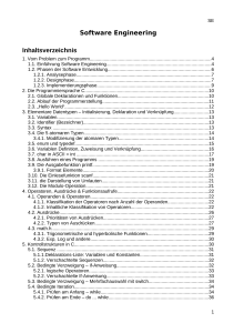 Software Engineering Inhaltsverzeichnis - FSMB