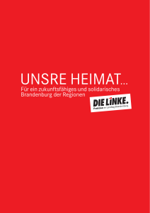 Unsre Heimat... - Perspektiven f&uuml;r Brandenburg