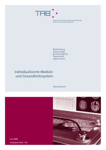 Individualisierte Medizin und Gesundheitssystem