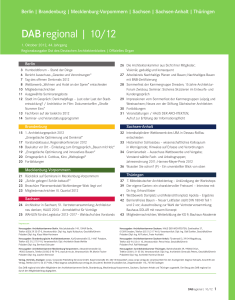 DAB regional | 10/12 - Architektenkammer Berlin