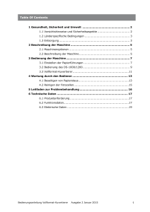 1 Table Of Contents